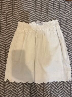 J. Crew Scalloped Hem Mini Skirt
